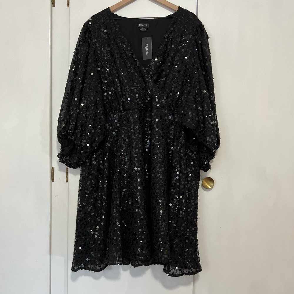 NWT City Chic sequin dress 24W
